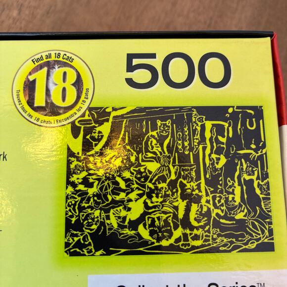 Glow in Dark Cat Pizzle Hidden Pictures Activity 500pc Watchful Eye Kitten NIB - Picture 8 of 8